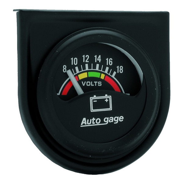 1-1/2" VOLTMETER, 8-18V, AUTO GAGE